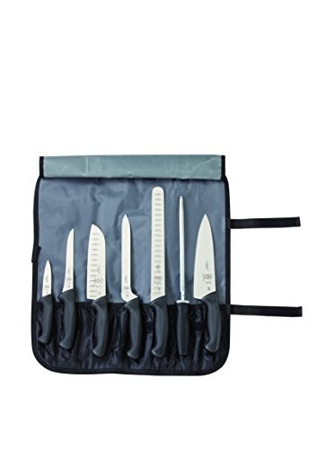 Mercer Culinary Millennia 8-Piece Knife Roll Set, Black Handles - Image 3