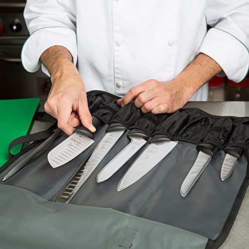 Mercer Culinary Millennia 8-Piece Knife Roll Set, Black Handles - Image 2