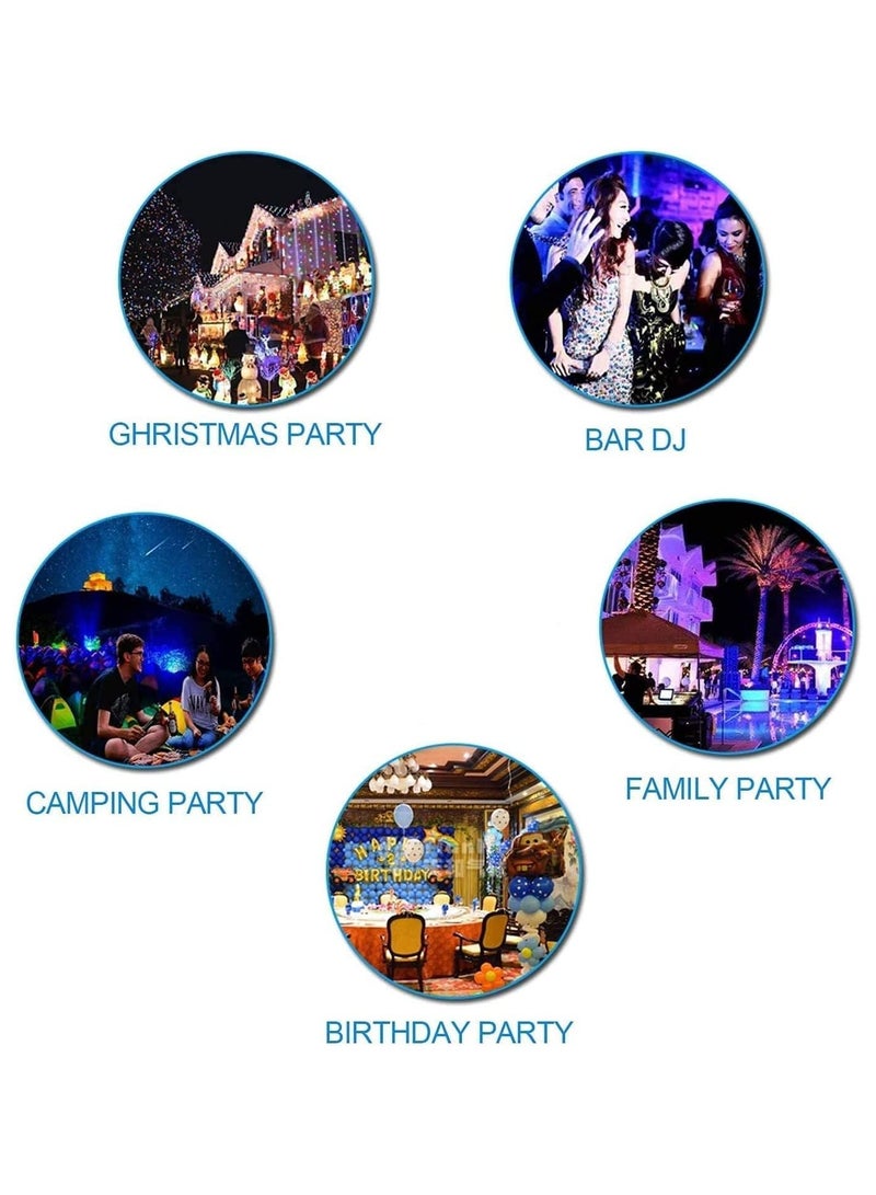 عام Disco Ball House Party Sync Light Show Speakers, DJ Stage Lighting Wireless Bluetooth Projector - Image 5