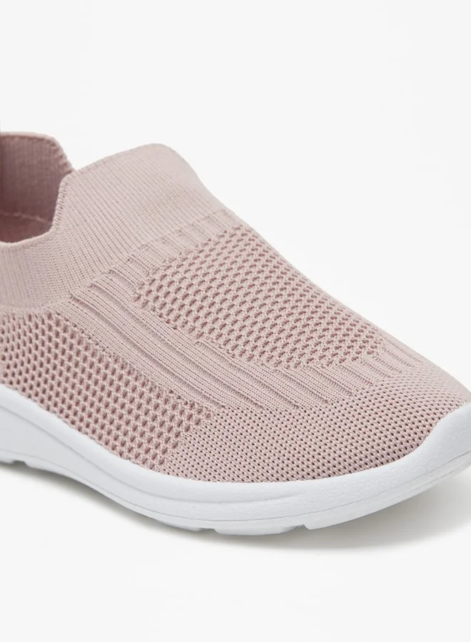 Oaklan by Shoexpress Girls Textured Slip-On Walking Shoes