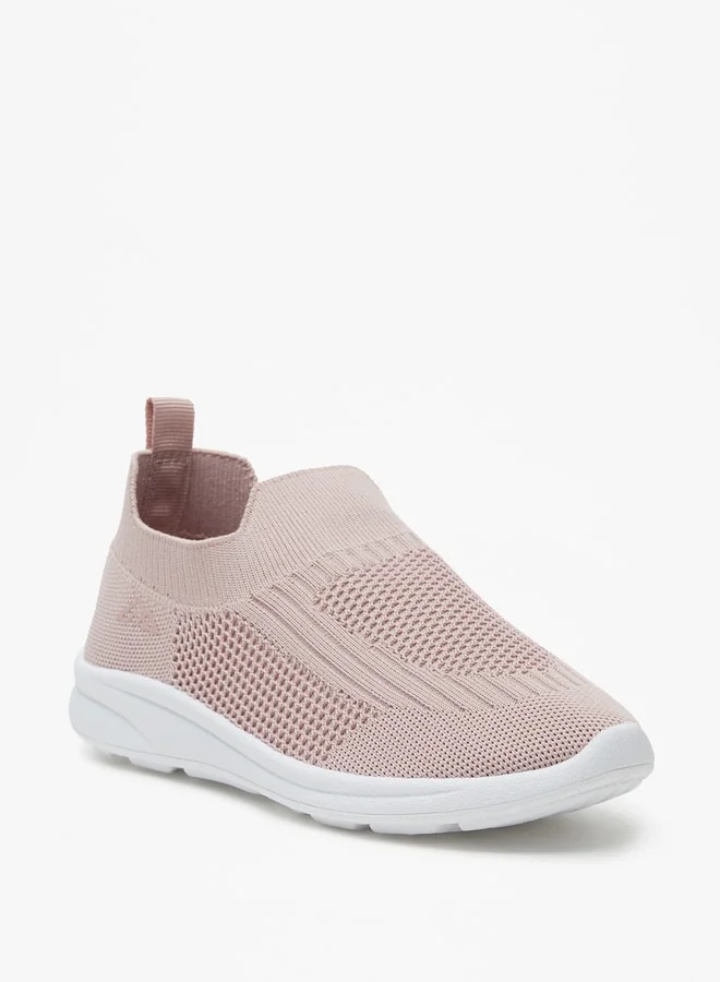 Oaklan by Shoexpress Girls Textured Slip-On Walking Shoes