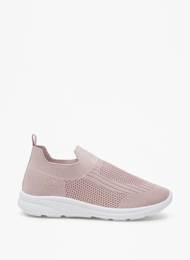 Oaklan by Shoexpress Girls Textured Slip-On Walking Shoes