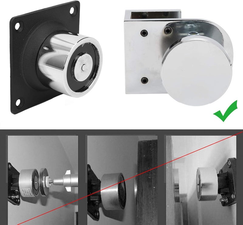 klarako Door Stopper Electromagnetic Door Stop Holder 12V/24V 60KG Suction for Fire Frameless Glass Doors - Image 4