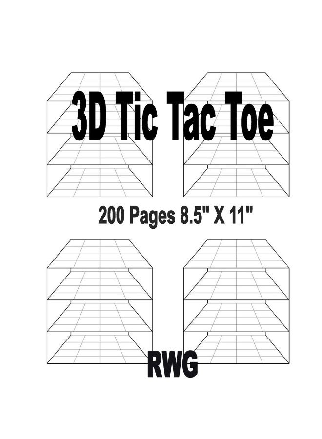 3D Tic Tac Toe: 50 Pages 8.5" X 11"  - Image 1
