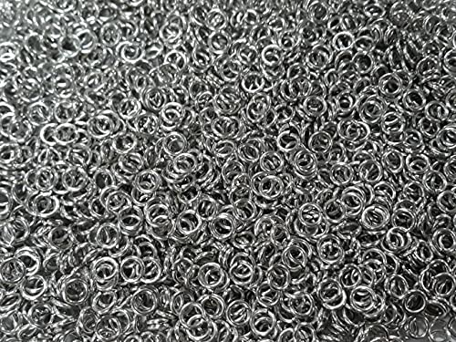 1 Pound Bright Aluminum Chainmail Jump Rings 16G 732 ID 4000 Rings