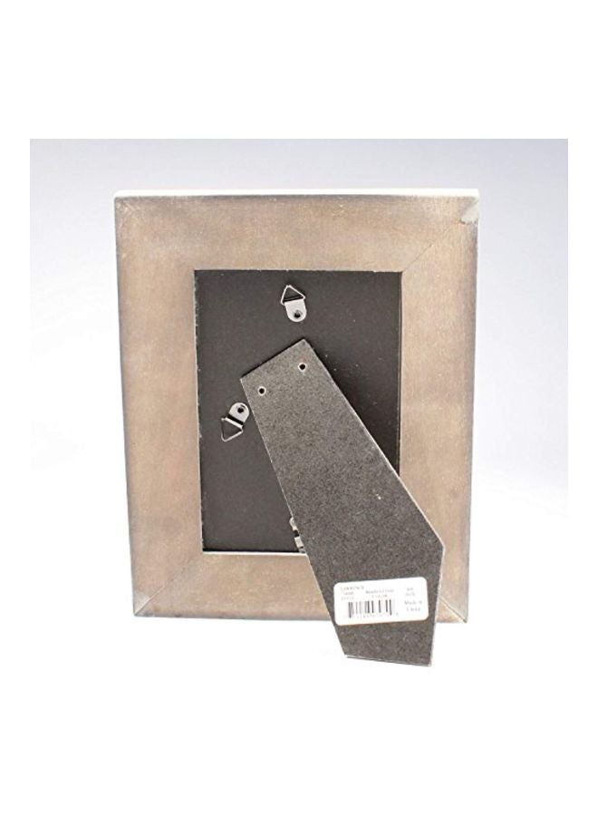Lawrence Frames 4x6 Distressed Gray Wood with White Wash Picture Frame - Image 3