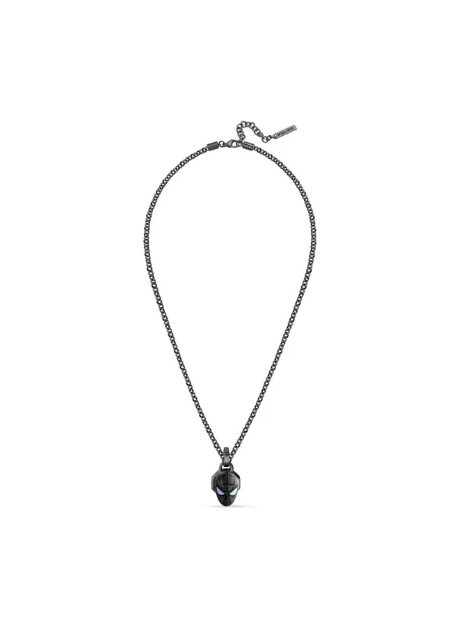 POLICE Web Slinger 2.0 Grey with Spiderman Pendant Necklace for Men