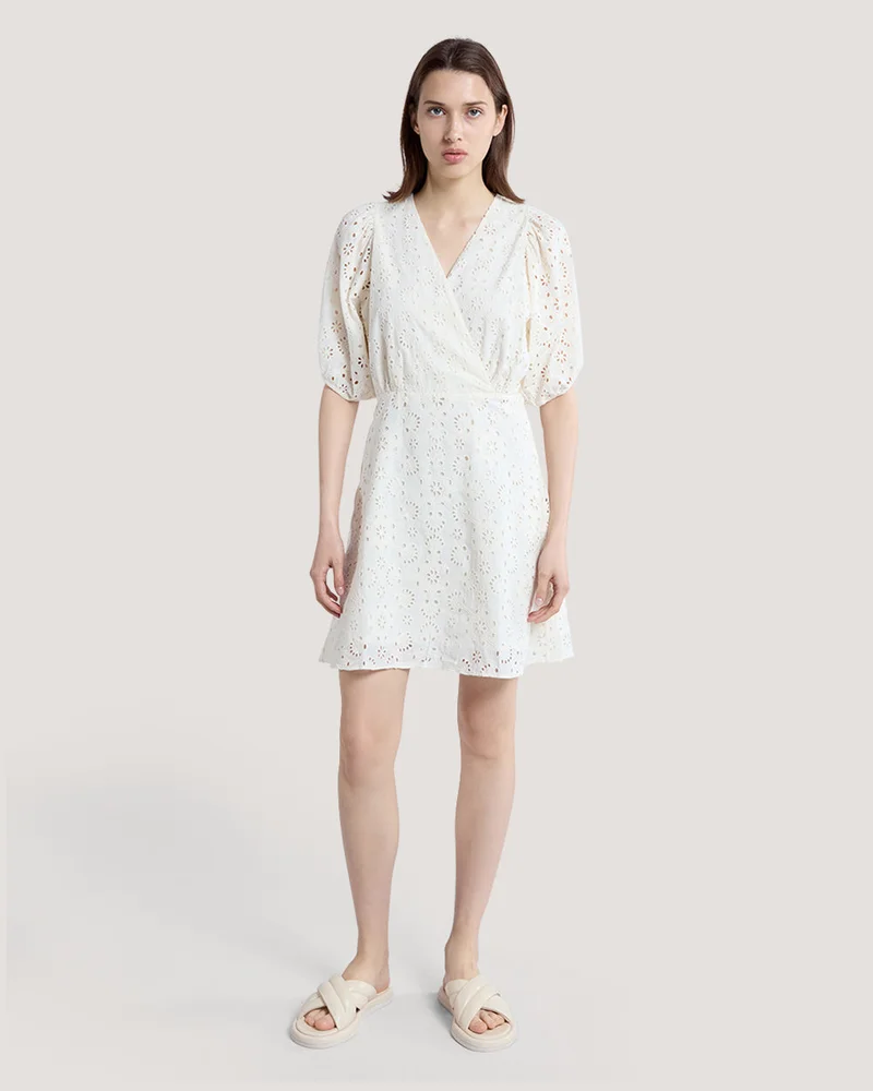 GANT Gant Broderie Anglaise Dress Classic Summer Style