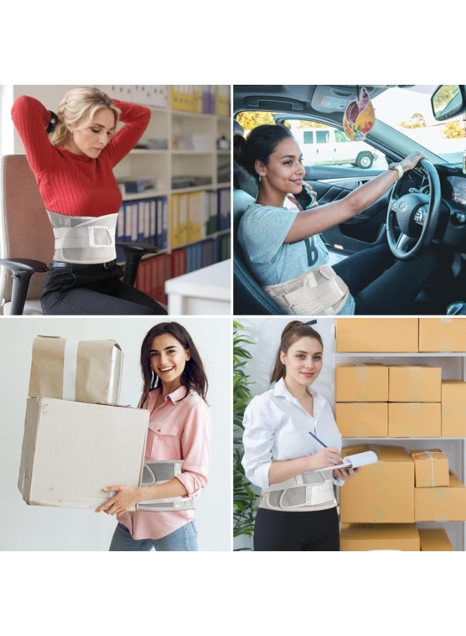 Bukela Women's Back Brace for Lumbar Support , Lower Back Pain Relief Adjustable Belt for Sciatica, Herniated Disc Scoliosis & Home Housework - Mother's Day Gift for Mom,wife, Grandma L - Image 3
