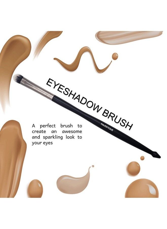 MAJESTIQUE Eyeshadow Brush Professional Eyeshadow Brush Eyeshadow Applicator Soft Makeup For Softens Dramatic Edges & Fine Lines Fc45  - Image 4