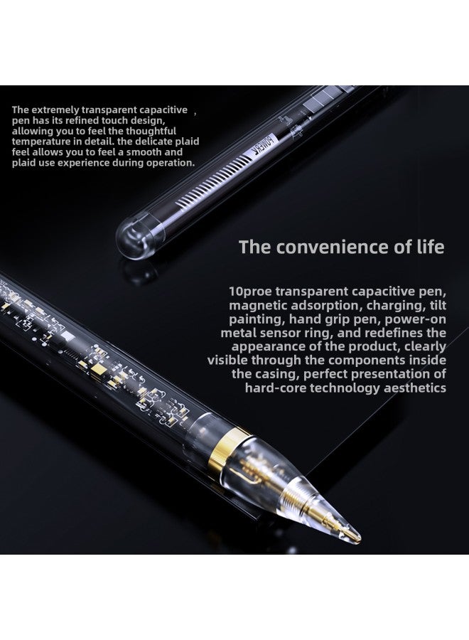 Active Transparent Magnetic Charging For AppleCapacitance Pen For ApplePencil For IPad Special Painting Touch Screen Pen-Color:3Pro-KC 【capacitive Screen Universal + Type-C Fast Charging】】  - Image 4