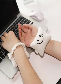 Oasisgalore 4 Pieces Mini Wrist Pad, Movable Portable Wrist Mat for Reading, Writing, Daily, Work, Gaming Support Soft Pad, Lightweight Computer Wrist Rest  - Image 3