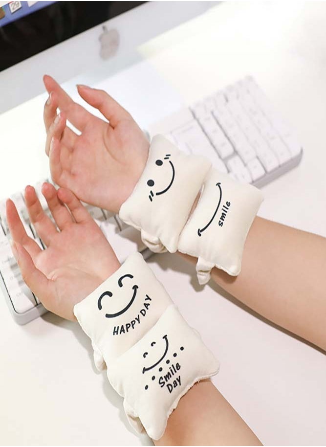 Oasisgalore - 4 Pieces Mini Wrist Pad, Movable Portable Wrist Mat for Reading, Writing, Daily, Work, Gaming Support Soft Pad, Lightweight Computer Wrist Rest - Image 1