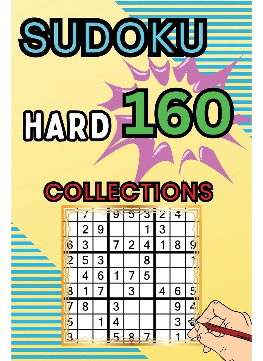 160 Hard Sudoku Collections: Sudoku Book for Adults, Teens & Seniors, Puzzles with Detailed  - Image 1