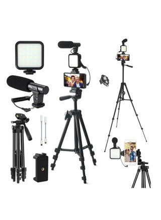 Beginner’s YouTube Video Kit – Complete Vlogging Setup with 18" LED Ring Light, Tripod, Microphone & Remote Control - pzsku/Z6CE9753BFD1C49952987Z/45/1742983652/88de0e48-7ee5-417d-8d45-626d2e9cc3d6