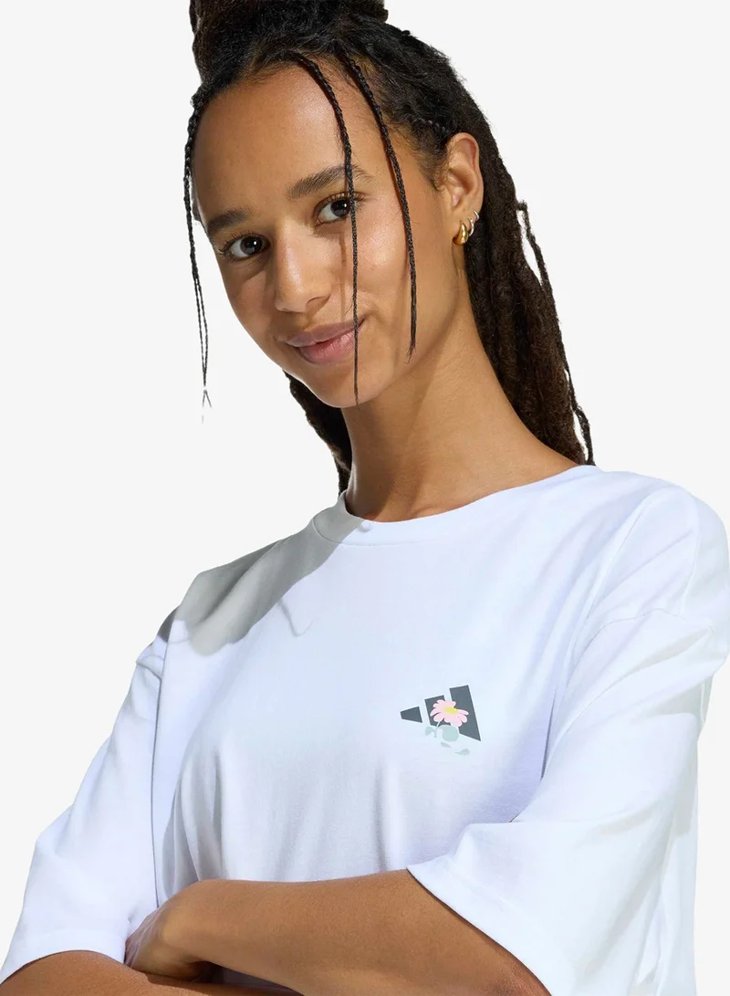 Adidas  SOFT SIDE OVERSIZED GRAPHIC T-SHIRT for Women | Best Price UAE