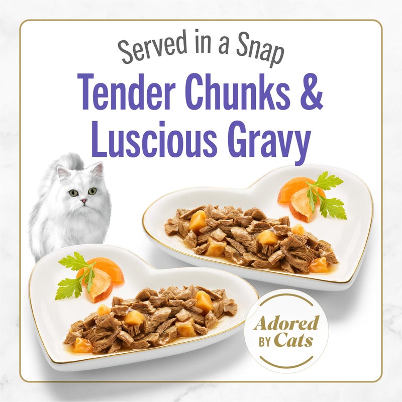 Fancy Feast Purina Fancy Feast Petites With Roasted Turkey Entrée with Sweet Potato in Gravy Gourmet Wet Cat Food - (Pack of 12) 2.8 oz. Tubs - Image 2