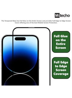 Mi techo Mi techo Apple iPhone 15 Pro Full Coverage Clear Tempered Glass Screen Protector  - Image 5