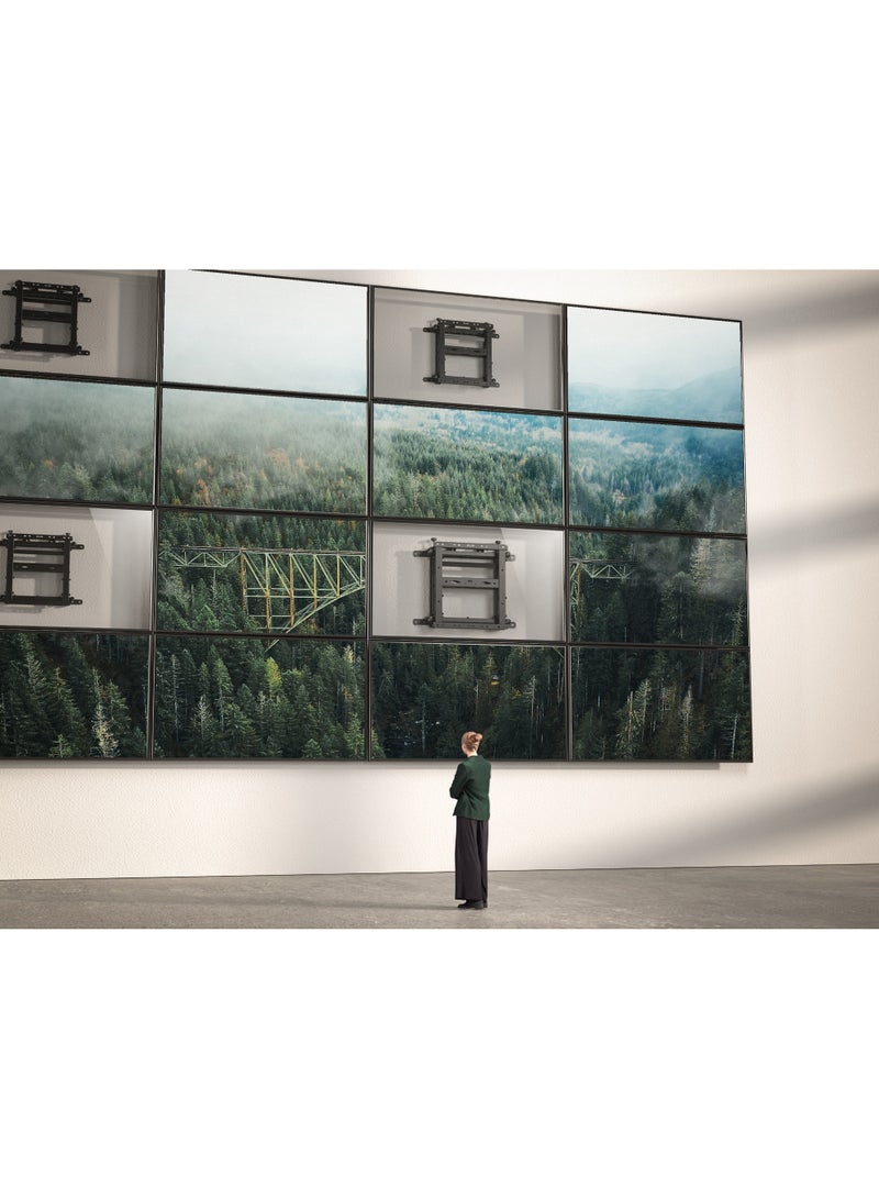 Skill Tech Skilltech SVW06-46T Pop-Out Landscape Video Wall Mount | 45–75" Screens | 70kg Load Capacity | Pop-Out 95–285mm | Fine Adjustment | VESA 600×400 | Anti-Theft | UL Certified | Black - Image 3