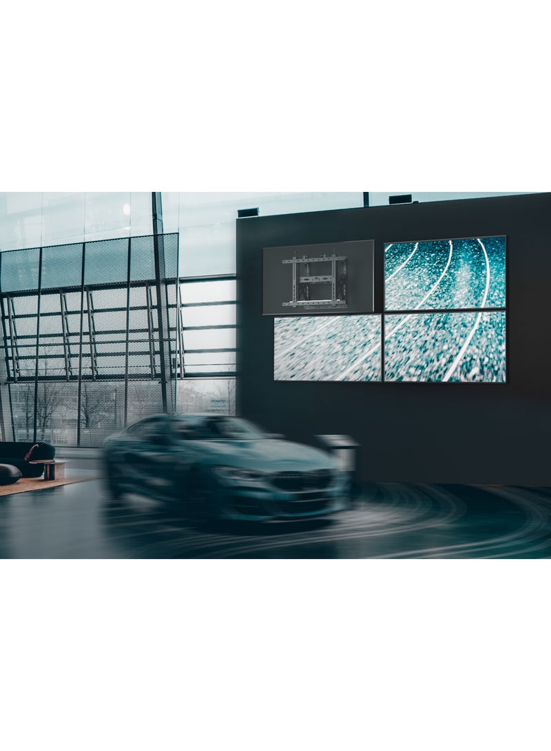 Skill Tech Skilltech SVW06-46T Pop-Out Landscape Video Wall Mount | 45–75" Screens | 70kg Load Capacity | Pop-Out 95–285mm | Fine Adjustment | VESA 600×400 | Anti-Theft | UL Certified | Black - Image 4