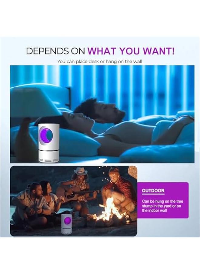 ماركة غير محددة Anti-Mosquito Lamp, UV Electric Fly Killer, USB Electric Mosquito Killer for Outdoor, Indoor, 360° Electric Mosquito Lamp for Bedroom, Home, Kitchen, Terrace, Garden  - Image 4