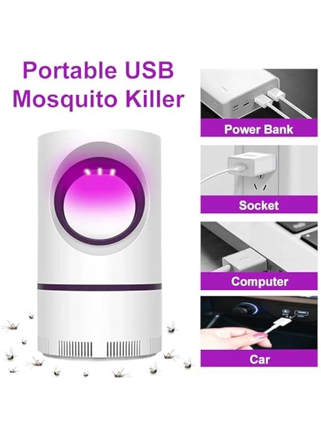 ماركة غير محددة Anti-Mosquito Lamp, UV Electric Fly Killer, USB Electric Mosquito Killer for Outdoor, Indoor, 360° Electric Mosquito Lamp for Bedroom, Home, Kitchen, Terrace, Garden  - Image 5