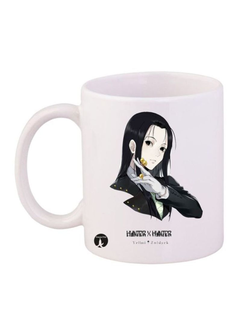RKN Hunter X Hunter Printed Mug White/Black/Beige 12ounce