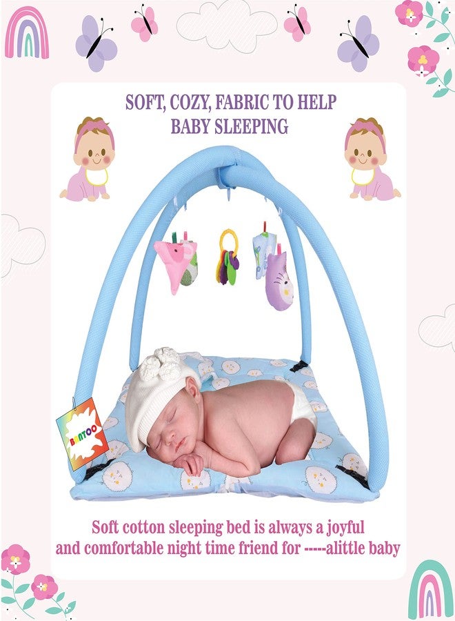 Bantoo Baby Complete All in One Bedding Combo Set (0-6 Months, Blue) (4PCS Set) - Image 2