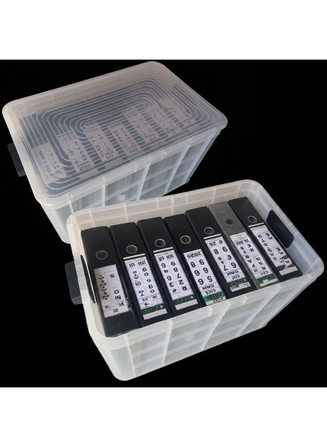Plastica Industries LLC Multipurpose Plastic Storage Crate 600x400x350mm, 70L Stackable Box with Lid & Handles for Home, Warehouse & Industrial Use - Clear - Image 4
