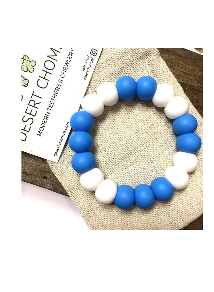 Desert Chomps Desert Chomps Solo Summer Time Teether - Blue Ocean