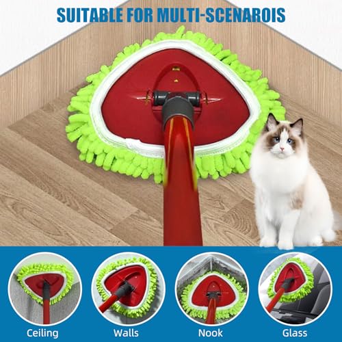 YWSHF Mop Heads Replacements Compatible with Ocedar RinseClean 2-Tank System 3 Pack Spin Mops Refill Microfiber Chenille for O Cedar Dry Wet Cleaning All Hard-surfaced Floors Machine Washable - Image 4