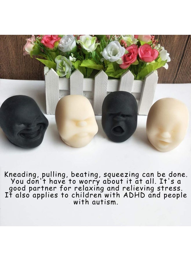 Peachjoy Human Face Emotion Balls, Squeeze Toy, Fidget Toys, Stress Relief, Black, All Ages - Image 5