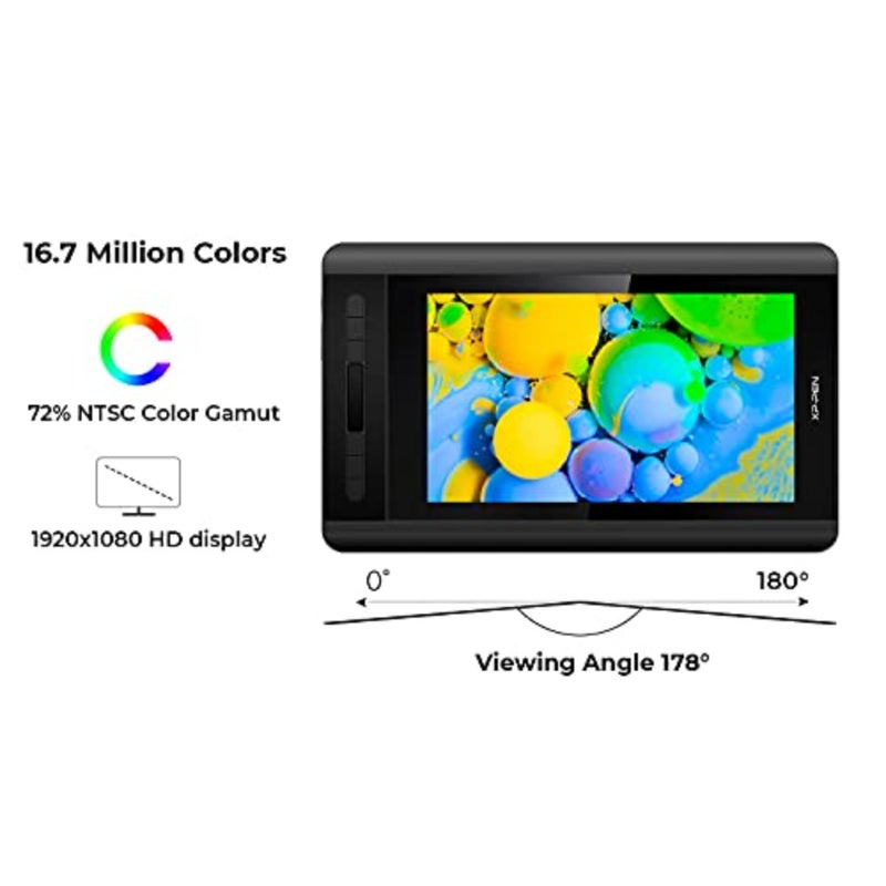 XP-PEN Artist12 11.6" FHD PN06 Battery-Free Display Graphic Monitor Drawing Pen with Multi-Function Pen Holder and Glove - Image 5