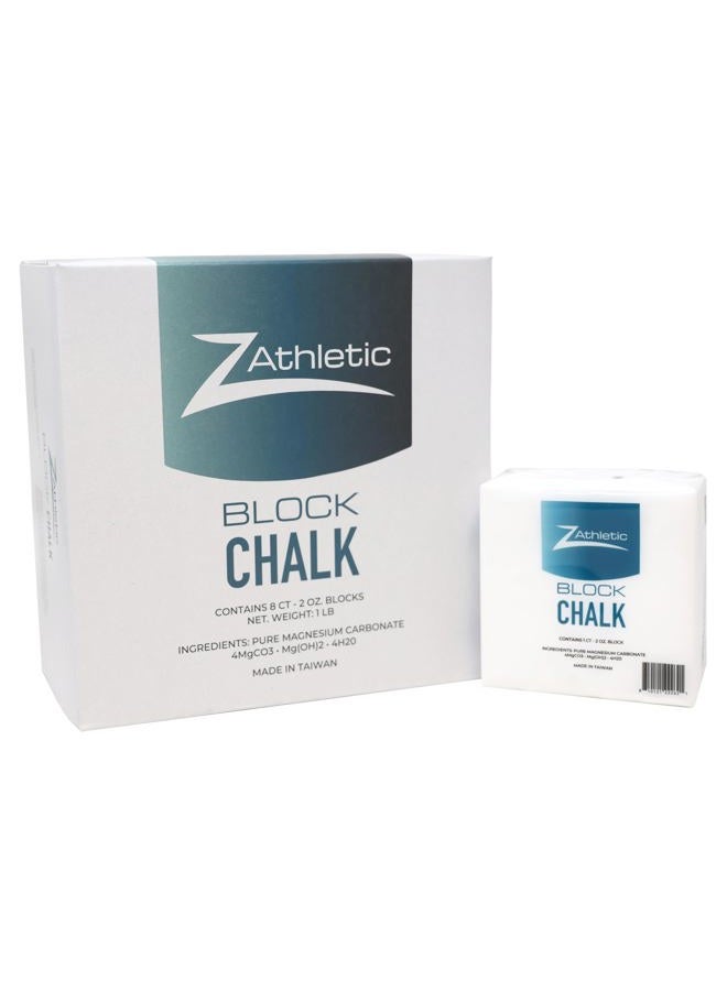 Z-Athletic Z Athletic 8 Blocks of 2oz Chalk Total 1lb for Gymnastics, Weightlifting, Rock Climbing, Crossfit - Image 1