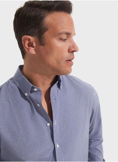 JUNE Check Deatiled  Regular Fit Shirt  - Image 4