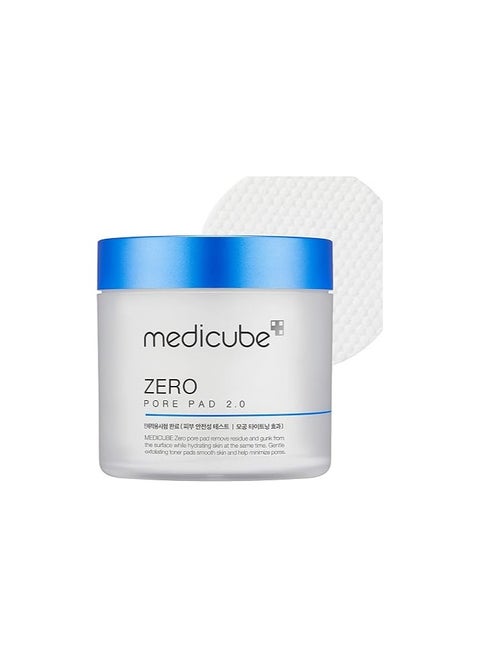 Medicube Zero Pore Pad 2.0 | 70 sheets | AHA+BHA pore + acne care | Gentle exfoliating & peeling | No sulfates & parabens