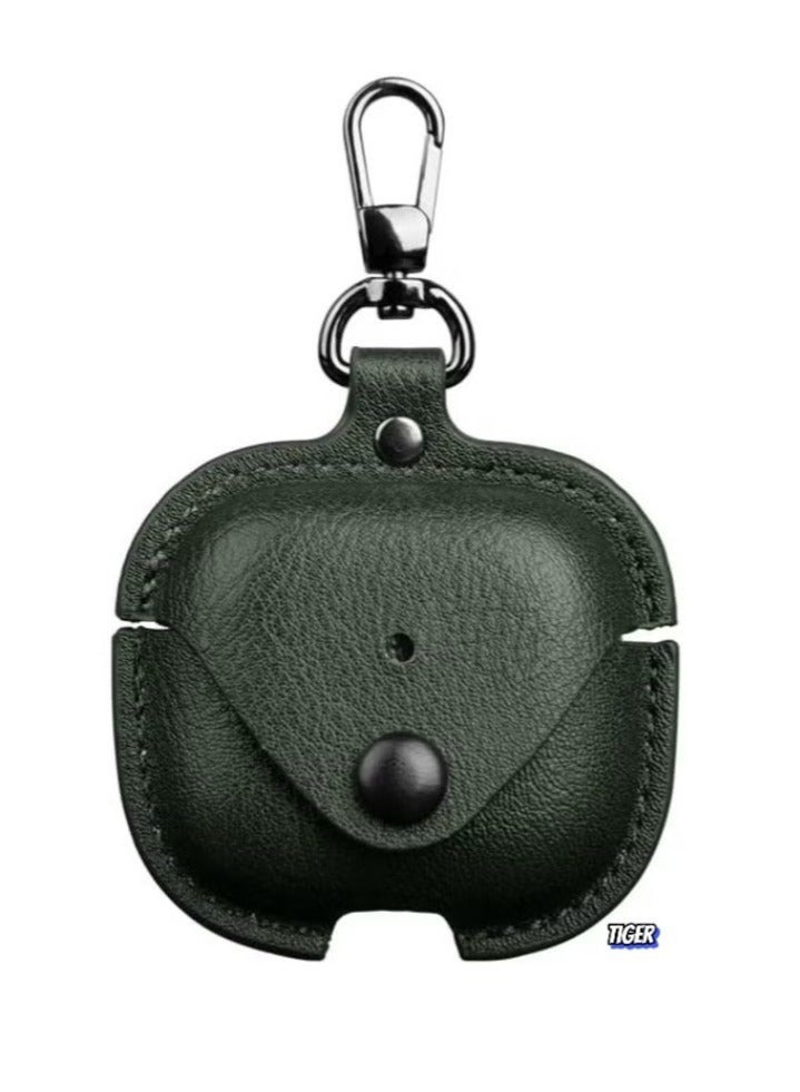 TIGER PU Leather Case Compatible with AirPods 4 2024 – Anti-Scratch Protective Cover with Keyring for AirPods 4, Premium Leather Case for AirPods 4 2024 - Image 2