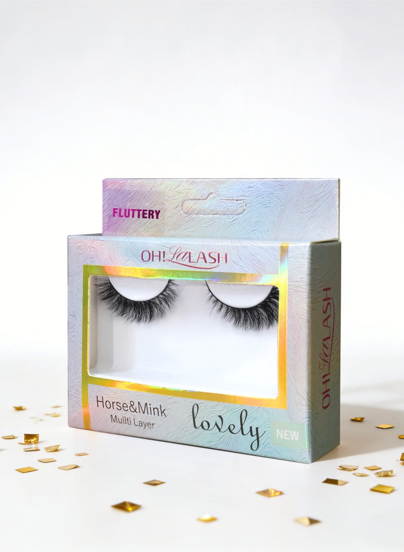 OH! LALASH Fluffy volume false eyelashes for a natural look - perfect for daily wear and events. - Image 2