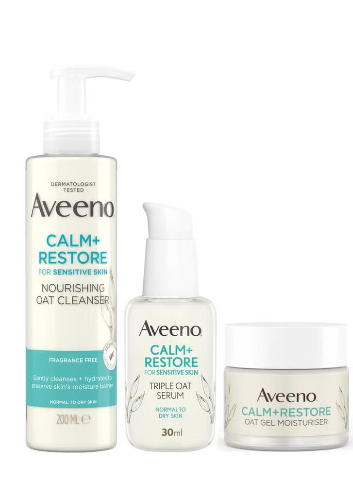Aveeno Face Calm and Restore Morning Nourish Routine - Image 1