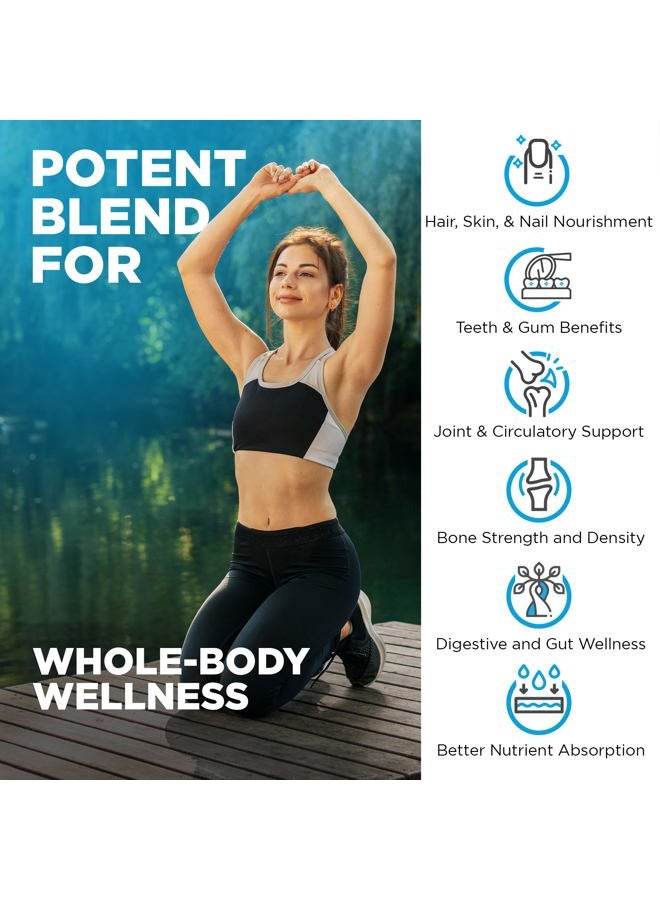 Nutrivein Premium Multi Collagen Pills 2250 mg - 180 Easy-to-Swallow Collagen Capsules: Type I, II, III, V, X Hydrolyzed Protein Peptides for Women and Men - Aging, Joints, Hair, Skin, Bones, & Nails - Image 4