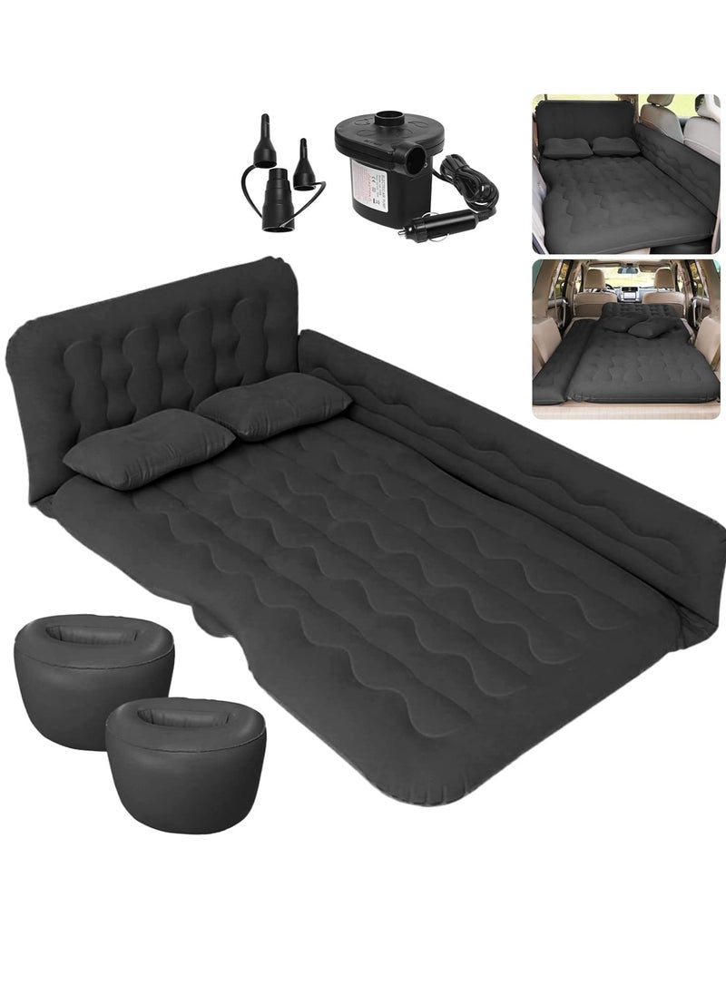 ET-LIFE Inflatable Car Air Mattress - SUV Seat Bed Portable Foldable Car Air Bed for Outdoor Camping Sleeping  - Image 1