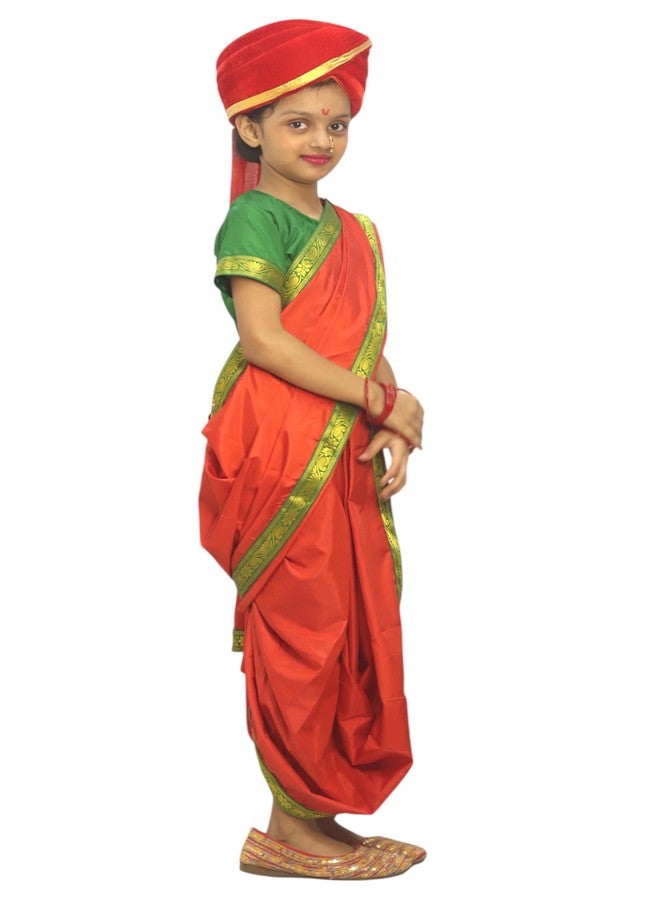 TWINKLE TOTS Rani Lakxmi Bai Dress for Girls Kids Costume With Complete Accessories Jhansi Ki Rani Costume - Image 3