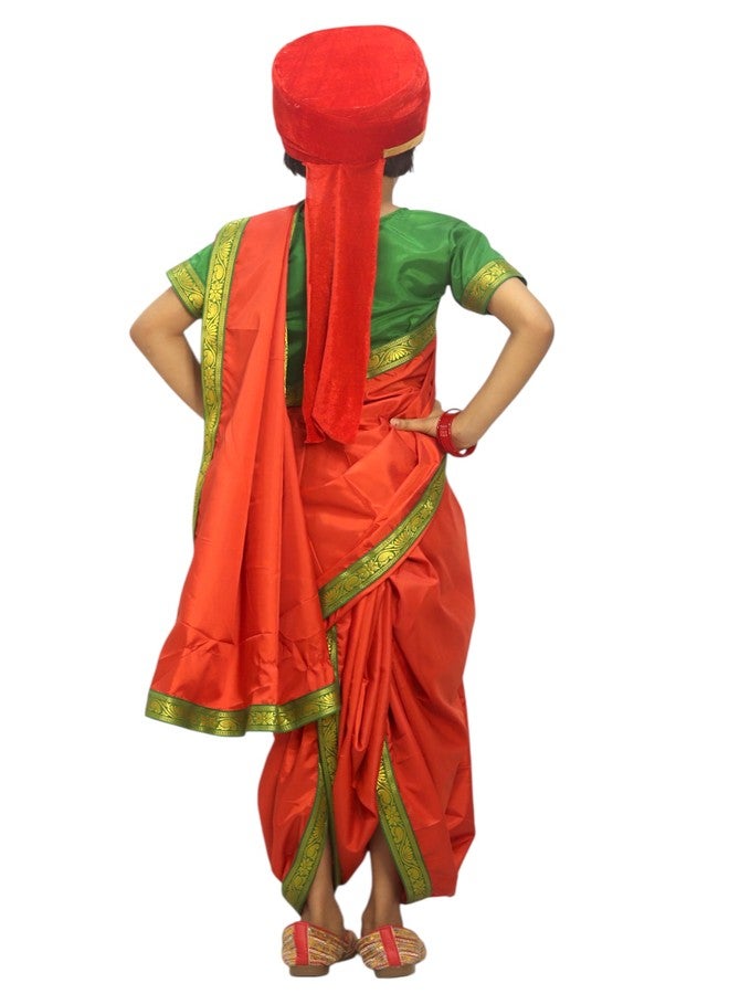 TWINKLE TOTS Rani Lakxmi Bai Dress for Girls Kids Costume With Complete Accessories Jhansi Ki Rani Costume - Image 2