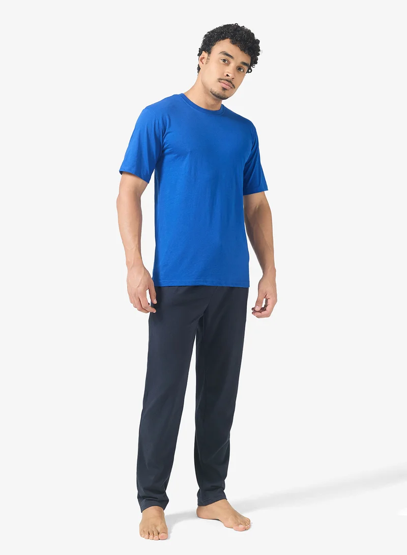 Robert Wood  Essential Short Sleeve T-Shirt And Pyjamas Set for Men | Best Price UAE