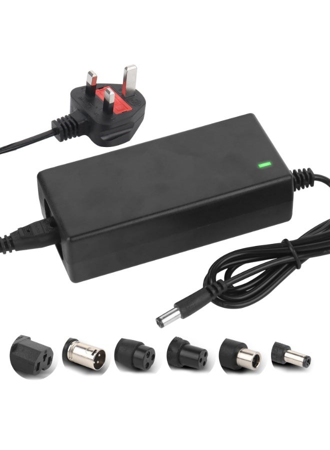 كوفوز شاحن سكوتر كهربائي بجهد 42 فولت 2 أمبير، شاحن سكوتر كهربائي 42 فولت لإعادة شحن بطارية سكوتر التنقل 42 فولت لبطارية 36 فولت ليثيوم أيون لبطارية الدراجة الإلكترونية الكهربائية إعادة شحن سريع لبطارية سكوتر M365 E سكوتر شحن 6 مقابس - Image 1