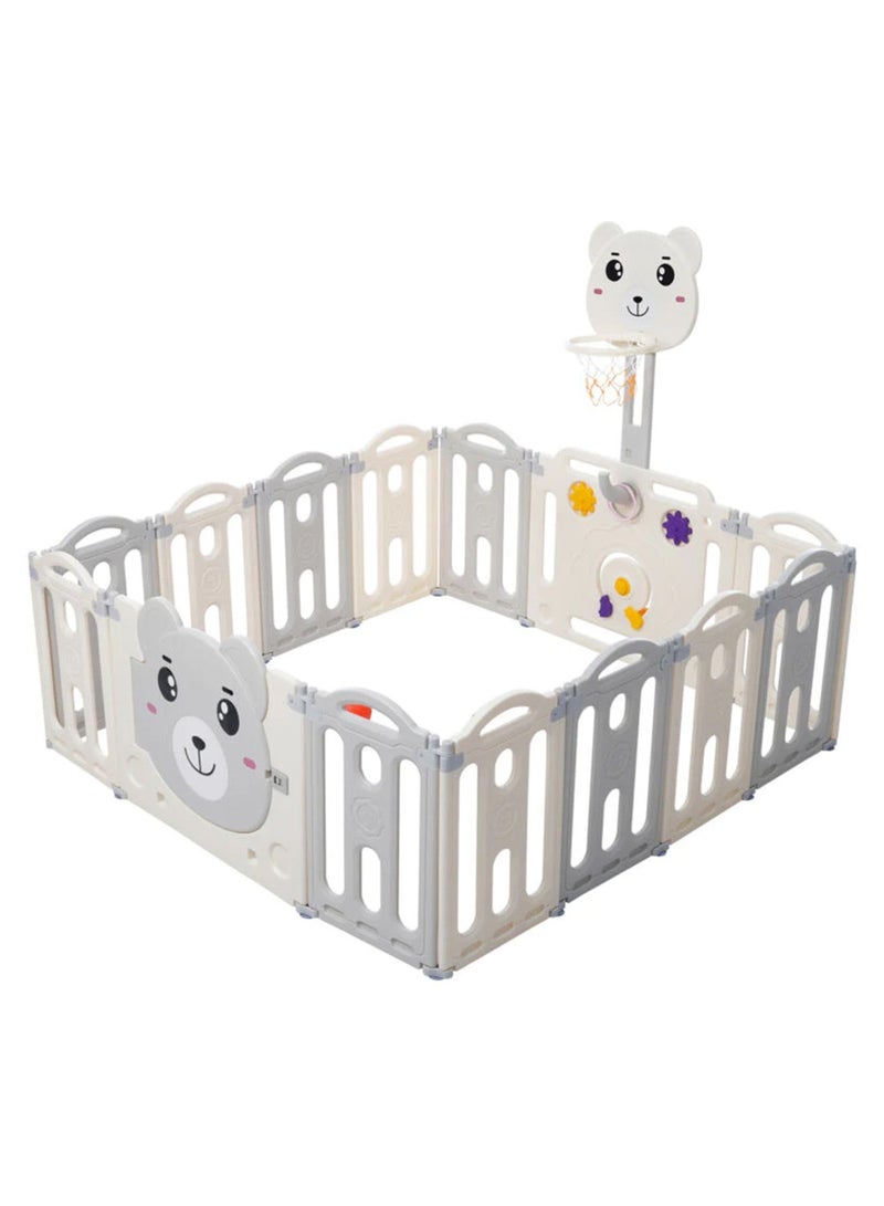 جساي تويز قابلة للطي قابلة للطي قابلة للطي البلاستيك سياج الطفل - Image 1