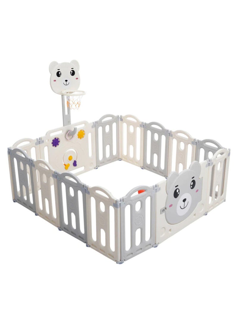 جساي تويز قابلة للطي قابلة للطي قابلة للطي البلاستيك سياج الطفل - Image 2