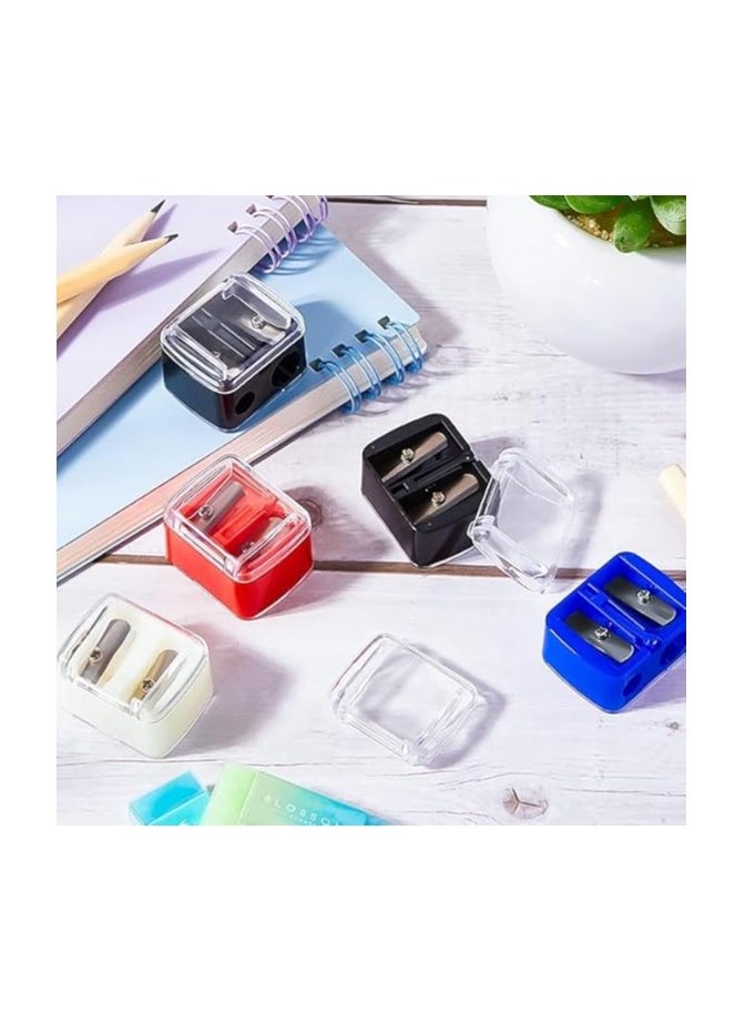 Generic Dual Pencil Sharpener for Eyebrow & Eye Pencils – 2-Hole Design for Precise Makeup  - Image 3
