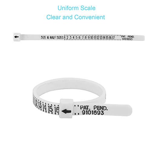 UUBAAR Ring Sizer Measuring Tool, 27 PCS Ring Measurement Tool, US Ring Size 0-13 with Half Size, 1 PCS Finger Ring Sizing Measure Gauge, by UUBAAR - Image 5