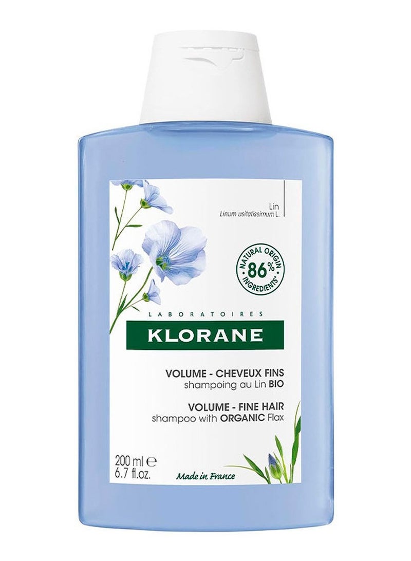Klorane Flax Fiber Volume Shampoo for Thin Hair 200ml - Image 1